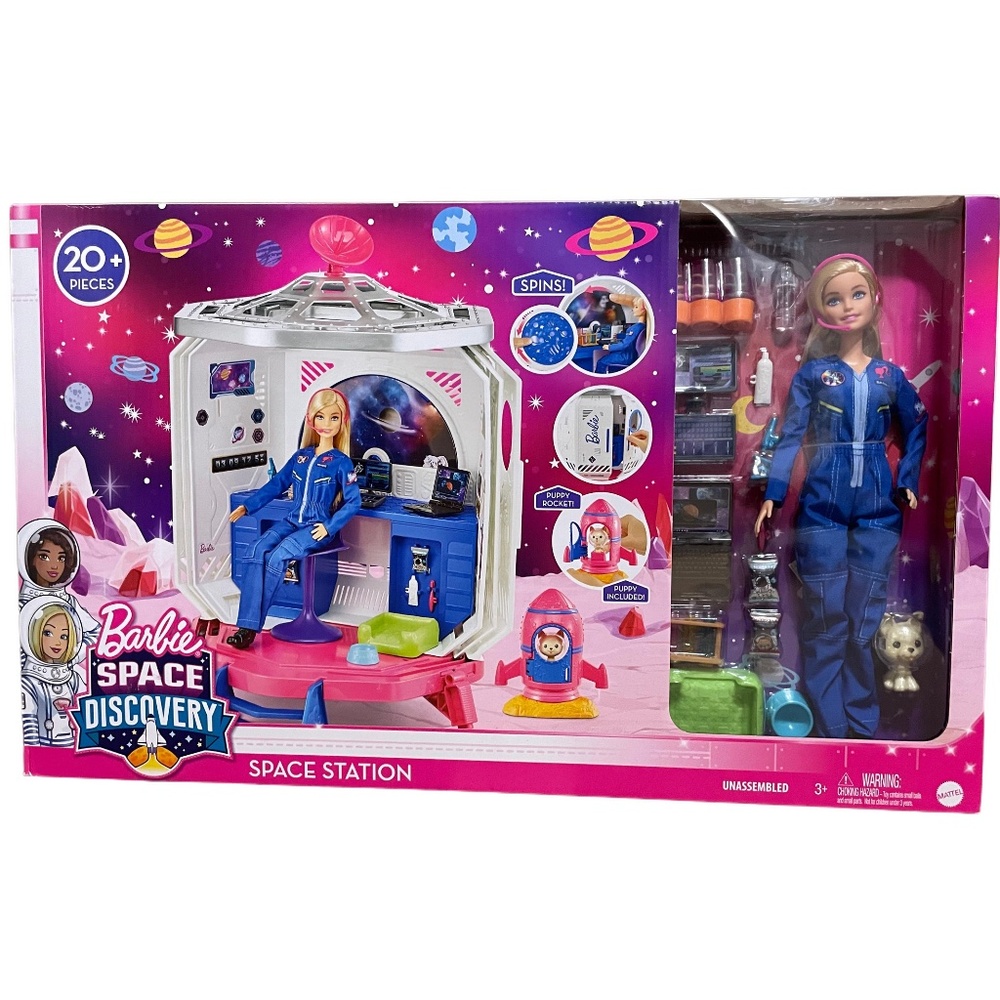 Barbie Space Discovery Space Station Playset With 20 + Pieces NEW!